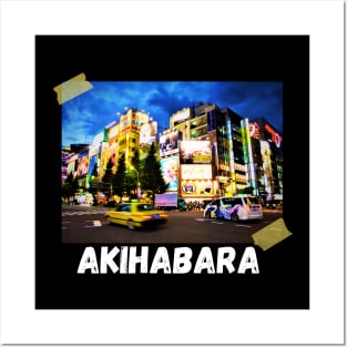akihabara neon anime city Posters and Art